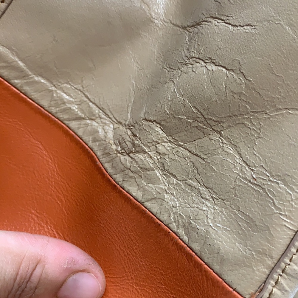 authentic Celine Shopping bag Vertical bicolor, taupe and b - Picture 15 of 16